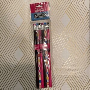 Barbie 6 Pack Wooden Pencils